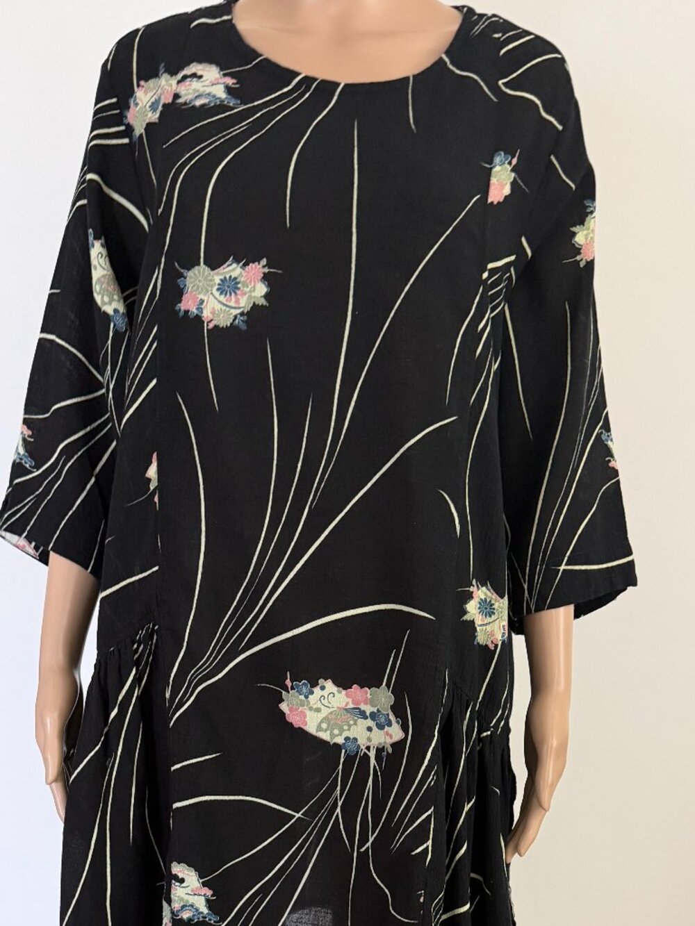Yasuko Tiered Abstract Art To Wear LangenLook Indy Fairy Grunge Dress XL